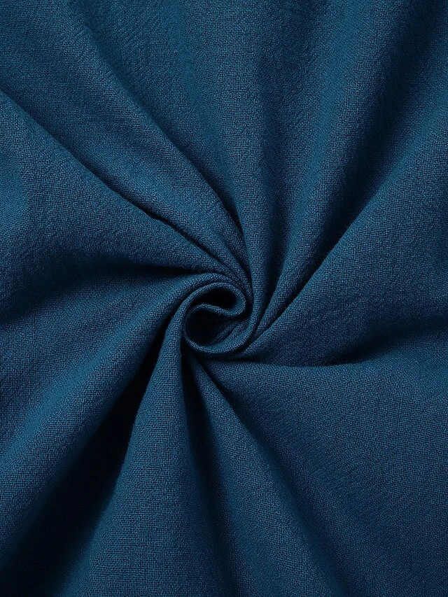 Women's Cotton Linen Dress Casual Dress Shift Dress Midi Dress Cotton And Linen Casual Classic Outdoor Daily Vacation Crew Neck Pocket Short Sleeve Summer Spring Fall 2023 Regular Fit Black White 2 Women's Cotton Linen Dress Casual Dress Shift Dress Midi Dress Cotton And Linen Casual Classic Outdoor Daily Vacation Crew Neck Pocket Short Sleeve Summer Spring Fall 2023 Regular Fit Black White - Image 2