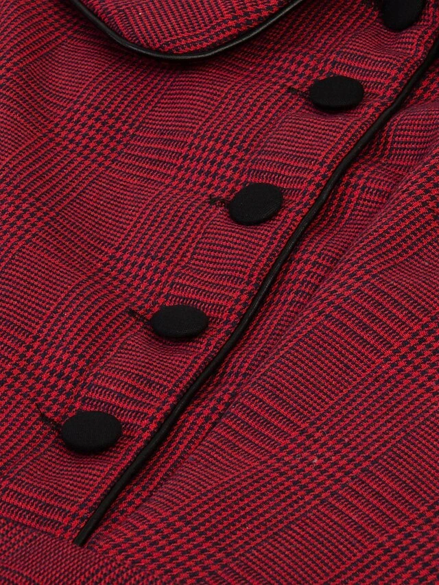 Women's Casual Dress Swing Dress Knee Length Dress Black Red Long Sleeve Pure Color Ruched Summer Spring Shirt Collar Vintage Winter Dress Fall Dress 2023 S M L XL 4 Women's Casual Dress Swing Dress Knee Length Dress Black Red Long Sleeve Pure Color Ruched Summer Spring Shirt Collar Vintage Winter Dress Fall Dress 2023 S M L XL - Image 4