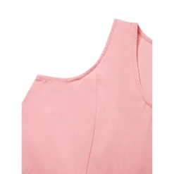 Women‘s Casual Dress Cotton Dress Shift Dress Midi Dress Blue Pink Khaki Sleeveless Pure Color Pocket Spring Summer Crew Neck Basic Daily Vacation Weekend Loose Fit 2023 S M L XL XXL -Party Prom Dresses Sales Store bdljbl1676874836523