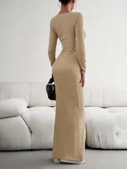 Women's Sweater Dress Jumper Dress Sheath Dress Long Dress Maxi Dress Fashion Pure Color Outdoor Daily Holiday Vacation U Neck Long Sleeve 2023 Slim Black Wine Brown S M L XL 35 Women's Sweater Dress Jumper Dress Sheath Dress Long Dress Maxi Dress Fashion Pure Color Outdoor Daily Holiday Vacation U Neck Long Sleeve 2023 Slim Black Wine Brown S M L XL -Party Prom Dresses Sales Store bgnofg1692090326165