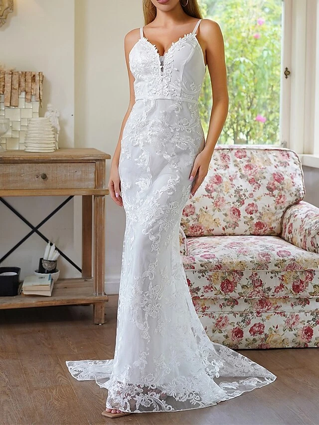 Women's Prom Dress Party Dress Lace Dress Long Dress Maxi Dress White Sleeveless Pure Color Lace Spring Fall Winter Spaghetti Strap Fashion Birthday Evening Party Wedding Guest 2023 S M L XL 6 Women's Prom Dress Party Dress Lace Dress Long Dress Maxi Dress White Sleeveless Pure Color Lace Spring Fall Winter Spaghetti Strap Fashion Birthday Evening Party Wedding Guest 2023 S M L XL - Image 6