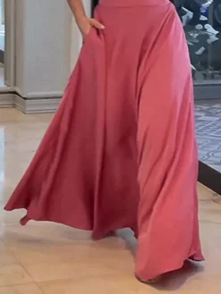 Women's Two Piece Dress Set Casual Dress Skirt Set Outdoor Date Fashion Streetwear Pocket Long Dress Maxi Dress One Shoulder Half Sleeve Plain Regular Fit Pink Summer Spring S M L XL XXL 7 Women's Two Piece Dress Set Casual Dress Skirt Set Outdoor Date Fashion Streetwear Pocket Long Dress Maxi Dress One Shoulder Half Sleeve Plain Regular Fit Pink Summer Spring S M L XL XXL -Party Prom Dresses Sales Store bkirtl1691129123779