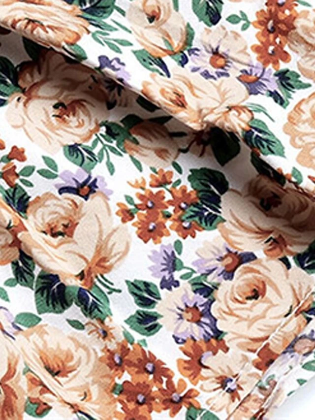 Women's Work Dress Casual Dress Sheath Dress Fashion Winter Dress Office Daily Mini Dress Lace Up Print V Neck Long Sleeve Floral Loose Fit Apricot Fall Winter S M L XL 9 Women's Work Dress Casual Dress Sheath Dress Fashion Winter Dress Office Daily Mini Dress Lace Up Print V Neck Long Sleeve Floral Loose Fit Apricot Fall Winter S M L XL - Image 9