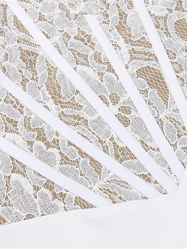 Women's Prom Dress Party Dress Corset Dress Long Dress Maxi Dress White Sleeveless Pure Color Lace Spring Fall Winter Spaghetti Strap Fashion Birthday Evening Party Wedding Guest 2023 S M L 12 Women's Prom Dress Party Dress Corset Dress Long Dress Maxi Dress White Sleeveless Pure Color Lace Spring Fall Winter Spaghetti Strap Fashion Birthday Evening Party Wedding Guest 2023 S M L - Image 12