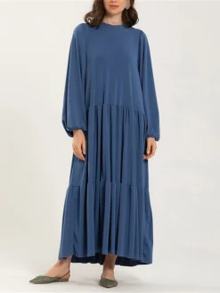 Women's Casual Dress Cotton Linen Dress Maxi Long Dress Cotton Blend Basic Classic Outdoor Daily Vacation Crew Neck Ruched Ruffle Long Sleeve Fall Winter Autumn 2023 Loose Fit Black Blue Brown Plain 12 Women's Casual Dress Cotton Linen Dress Maxi Long Dress Cotton Blend Basic Classic Outdoor Daily Vacation Crew Neck Ruched Ruffle Long Sleeve Fall Winter Autumn 2023 Loose Fit Black Blue Brown Plain -Party Prom Dresses Sales Store bukzmh1693366186069