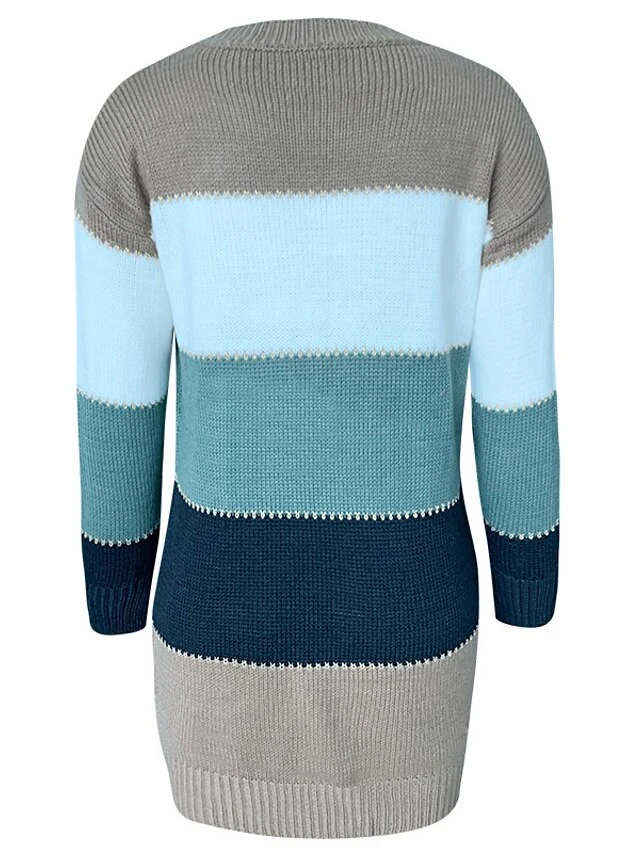 Women‘s Sweater Dress Winter Dress Casual Dress Shift Dress Midi Dress Red Blue Brown Long Sleeve Color Block Knit Fall Winter Autumn Turtleneck Mature Outdoor Daily Loose Fit 2023 S M L XL XXL 3XL 8 Women‘s Sweater Dress Winter Dress Casual Dress Shift Dress Midi Dress Red Blue Brown Long Sleeve Color Block Knit Fall Winter Autumn Turtleneck Mature Outdoor Daily Loose Fit 2023 S M L XL XXL 3XL - Image 8