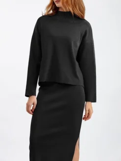 Women's Two Piece Dress Set Casual Dress Skirt Set Outdoor Daily Fashion Streetwear Split Ribbed Midi Dress Turtleneck Long Sleeve Plain Loose Fit Black Light Green Blue Fall One-Size 22 Women's Two Piece Dress Set Casual Dress Skirt Set Outdoor Daily Fashion Streetwear Split Ribbed Midi Dress Turtleneck Long Sleeve Plain Loose Fit Black Light Green Blue Fall One-Size -Party Prom Dresses Sales Store ccmjqg1693278282571