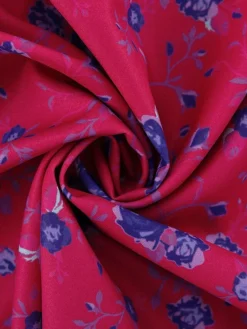 Women's Work Dress Casual Dress Shift Dress Fashion Winter Dress Daily Midi Dress Lace Up Patchwork Shirt Collar Long Sleeve Floral Color Block Regular Fit Pink Red Fall Winter S M L -Party Prom Dresses Sales Store cesmti1695645273462