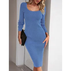 Women's Sweater Dress Winter Dress Jumper Dress Midi Dress Split Daily Date Going Out Active Fashion Crew Neck Long Sleeve 2023 Slim Black Blue Green Color S M L XL Size 26 Women's Sweater Dress Winter Dress Jumper Dress Midi Dress Split Daily Date Going Out Active Fashion Crew Neck Long Sleeve 2023 Slim Black Blue Green Color S M L XL Size -Party Prom Dresses Sales Store cfkilc1692353017541