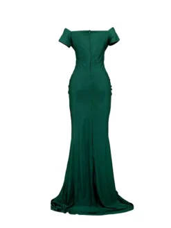 Women's Prom Dress Party Dress Satin Dress Long Dress Maxi Dress Black Red Blue Sleeveless Pure Color Ruched Summer Spring Fall Off Shoulder Fashion Party Evening Party Wedding Guest 2023 S M L XL 2XL -Party Prom Dresses Sales Store chcrol1685095684060