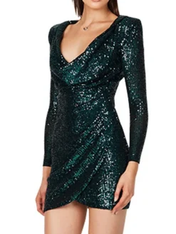 Women's Party Dress Sequin Dress Bodycon Mini Dress Black White Champagne Long Sleeve Pure Color Sequins Fall Winter V Neck Fashion Party Winter Dress Fall Dress 2023 S M L XL 14 Women's Party Dress Sequin Dress Bodycon Mini Dress Black White Champagne Long Sleeve Pure Color Sequins Fall Winter V Neck Fashion Party Winter Dress Fall Dress 2023 S M L XL -Party Prom Dresses Sales Store ciomfa1660198037883