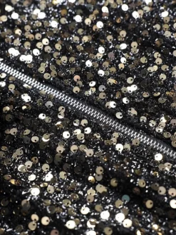 Women‘s Party Dress Homecoming Dress Sequin Dress Bodycon Midi Dress Black Short Sleeve Pure Color Sequins Fall Spring Summer Stand Collar Office 2023 S M L XL -Party Prom Dresses Sales Store cqwzmc1681719183731