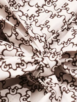 Women's Work Dress Casual Dress Swing Dress Fashion Office Daily Workfashion Midi Dress Lace Up Button Shirt Collar Long Sleeve Print Loose Fit Apricot Fall Winter S M L XL -Party Prom Dresses Sales Store csswpj1695096218364