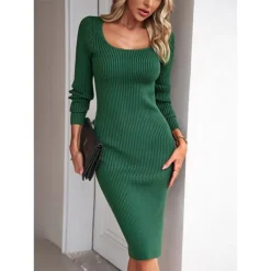 Women's Sweater Dress Winter Dress Jumper Dress Midi Dress Split Daily Date Going Out Active Fashion Crew Neck Long Sleeve 2023 Slim Black Blue Green Color S M L XL Size 29 Women's Sweater Dress Winter Dress Jumper Dress Midi Dress Split Daily Date Going Out Active Fashion Crew Neck Long Sleeve 2023 Slim Black Blue Green Color S M L XL Size -Party Prom Dresses Sales Store dcbxxu1692353019709