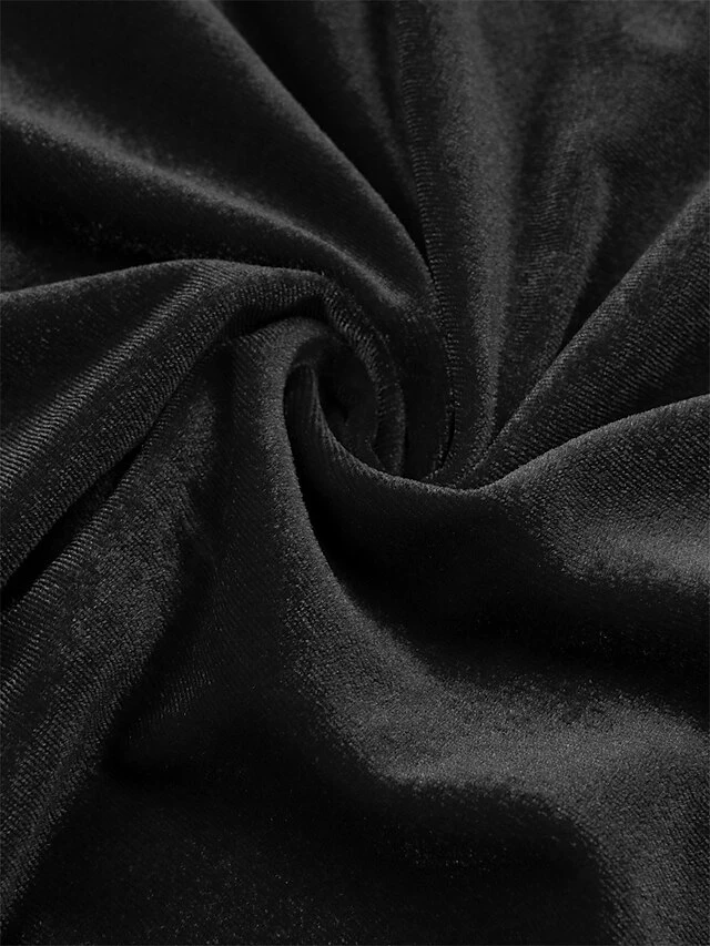 Women‘s Prom Dress Party Dress Velvet Dress Black Dress Midi Dress Wine Green Long Sleeve Pure Color Ruched Spring Fall Winter V Neck Fashion Winter Dress Evening Party Wedding Guest 2023 12 Women‘s Prom Dress Party Dress Velvet Dress Black Dress Midi Dress Wine Green Long Sleeve Pure Color Ruched Spring Fall Winter V Neck Fashion Winter Dress Evening Party Wedding Guest 2023 - Image 12