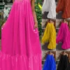 Women's Casual Dress Swing Dress Summer Dress Long Dress Maxi Dress Cotton Basic Casual Outdoor Daily Holiday Strap Ruffle Backless Sleeveless Summer Spring Loose Fit Black White Yellow Plain S M L