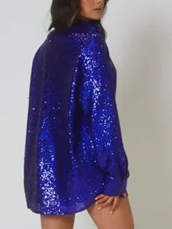 Women's Shirt Dress Party Dress Sequin Dress Mini Dress Light Pink Blue Green Long Sleeve Pure Color Sequins Spring Fall Winter Shirt Collar Fashion Winter Dress Vacation Fall Dress 2023 S M L 18 Women's Shirt Dress Party Dress Sequin Dress Mini Dress Light Pink Blue Green Long Sleeve Pure Color Sequins Spring Fall Winter Shirt Collar Fashion Winter Dress Vacation Fall Dress 2023 S M L -Party Prom Dresses Sales Store dnehze1641466636178