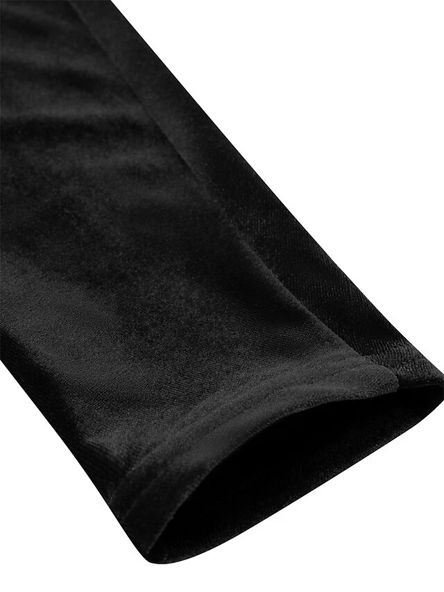 Women‘s Prom Dress Party Dress Velvet Dress Black Dress Midi Dress Wine Green Long Sleeve Pure Color Ruched Spring Fall Winter V Neck Fashion Winter Dress Evening Party Wedding Guest 2023 13 Women‘s Prom Dress Party Dress Velvet Dress Black Dress Midi Dress Wine Green Long Sleeve Pure Color Ruched Spring Fall Winter V Neck Fashion Winter Dress Evening Party Wedding Guest 2023 - Image 13