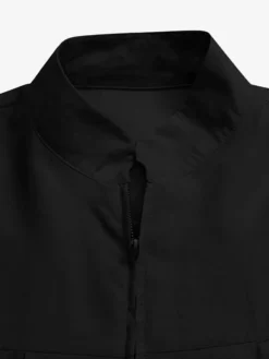 Women's Casual Dress Cotton Linen Dress Abaya Maxi Long Dress Polyester Daily Stylish Outdoor Office Daily Stand Collar Ruched Zipper Long Sleeve Spring Fall Winter 2023 Loose Fit Black Brown Green -Party Prom Dresses Sales Store dyxqwi1692695550916