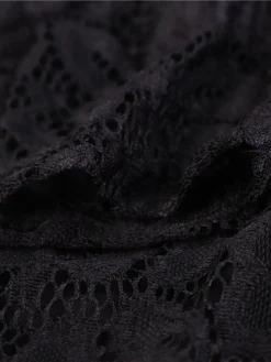 Women‘s Party Dress Wedding Guest Dress Lace Dress Dress Knee Length Dress Black Wine Navy Blue Long Sleeve Pure Color Lace Winter Fall Spring V Neck Elegant Winter Dress Office 2023 S M L XL XXL 3XL -Party Prom Dresses Sales Store dzkoft1620116293955