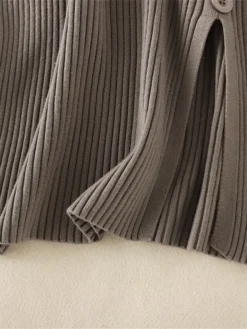 Women's Sweater Dress Jumper Dress Winter Dress Mini Dress Warm Plain Outdoor Daily Vacation Going Out Turtleneck Long Sleeve Button 2023 Slim Black Brown Khaki One Size -Party Prom Dresses Sales Store ekddfw1697767802398