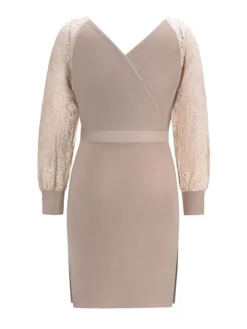 Women's Sweater Dress Knee Length Dress Blue Wine Khaki Black Long Sleeve Pure Color Lace Patchwork Fall Winter V Neck Elegant Sexy 2022 S M L XL XXL 11 Women's Sweater Dress Knee Length Dress Blue Wine Khaki Black Long Sleeve Pure Color Lace Patchwork Fall Winter V Neck Elegant Sexy 2022 S M L XL XXL -Party Prom Dresses Sales Store eqrudn1611553998031