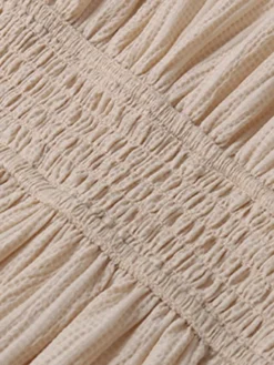 Women's Work Dress Casual Dress Swing Dress Fashion Office Daily Workfashion Midi Dress Button Split V Neck Long Sleeve Plain Regular Fit Apricot Fall Winter S M L XL -Party Prom Dresses Sales Store ezoddc1695096217411