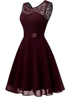 Women‘s Party Dress Lace Dress Knee Length Dress Pink Red Wine Dark Blue Red White Black Sleeveless Pure Color Lace Spring Summer Crew Neck Elegant 2022 XS S M L XL XXL XXXL 27 Women‘s Party Dress Lace Dress Knee Length Dress Pink Red Wine Dark Blue Red White Black Sleeveless Pure Color Lace Spring Summer Crew Neck Elegant 2022 XS S M L XL XXL XXXL -Party Prom Dresses Sales Store fkjyxa1631946884131