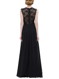 Women's Party Dress Lace Dress Emerald Green Dress Maxi Long Dress Green Sleeveless Solid Color Lace Summer Spring V Neck Elegant Party 2022 S M L XL XXL -Party Prom Dresses Sales Store fraseh1636619757875