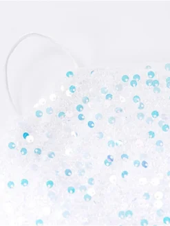 Women‘s Party Dress Sequin Dress Homecoming Dress Mini Dress White Sleeveless Pure Color Sparkly Glitter Sequins Spring Fall Winter Spaghetti Strap Fashion Wedding Guest Birthday Vacation Loose -Party Prom Dresses Sales Store friwly1693535465699