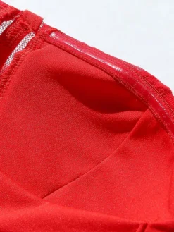 Women‘s Prom Party Dress Black Dress Long Dress Maxi Dress Red Sleeveless Pure Color Lace Winter Fall Autumn Strapless Party 2023 S M L XL XXL 3XL 4XL 5XL -Party Prom Dresses Sales Store fvmjam1676616443194