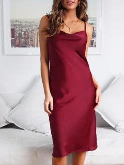 Women's Party Dress Satin Dress Emerald Green Dress Midi Dress Black Wine Gold Sleeveless Pure Color Backless Summer Spring Spaghetti Strap Stylish 2023 S M L XL 22 Women's Party Dress Satin Dress Emerald Green Dress Midi Dress Black Wine Gold Sleeveless Pure Color Backless Summer Spring Spaghetti Strap Stylish 2023 S M L XL -Party Prom Dresses Sales Store fzaabe1649668982561