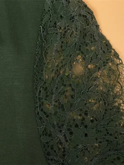 Women's Party Dress Homecoming Dress Cocktail Dress Mini Dress Black Red Blue Long Sleeve Pure Color Lace Fall Winter Autumn V Neck Fashion Winter Dress Wedding Guest Vacation 2023 S M L XL XXL -Party Prom Dresses Sales Store fzcbpe1695028853311