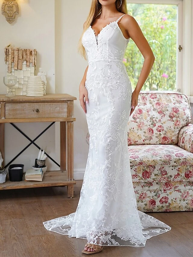 Women's Prom Dress Party Dress Lace Dress Long Dress Maxi Dress White Sleeveless Pure Color Lace Spring Fall Winter Spaghetti Strap Fashion Birthday Evening Party Wedding Guest 2023 S M L XL 4 Women's Prom Dress Party Dress Lace Dress Long Dress Maxi Dress White Sleeveless Pure Color Lace Spring Fall Winter Spaghetti Strap Fashion Birthday Evening Party Wedding Guest 2023 S M L XL - Image 4