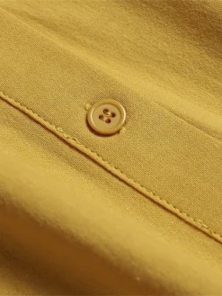 Women's Casual Dress Cotton Linen Dress Shift Dress Maxi Long Dress Linen / Cotton Blend Fashion Modern Outdoor Daily Vacation V Neck Button Long Sleeve Fall Winter Autumn 2023 Loose Fit Black Yellow -Party Prom Dresses Sales Store gevwdc1691143982972