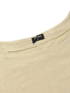 Women's Casual Dress Cotton Linen Dress White Dress Maxi Long Dress Cotton Blend Basic Casual Outdoor Daily Crew Neck Split Long Sleeve Spring Fall Autumn 2023 Loose Fit White Khaki Pure Color S M L 14 Women's Casual Dress Cotton Linen Dress White Dress Maxi Long Dress Cotton Blend Basic Casual Outdoor Daily Crew Neck Split Long Sleeve Spring Fall Autumn 2023 Loose Fit White Khaki Pure Color S M L -Party Prom Dresses Sales Store gibich1673599043637