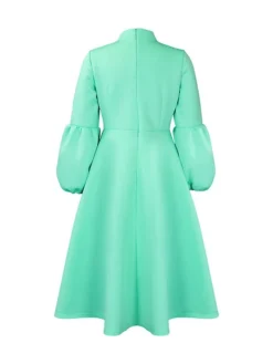 Women's Prom Dress Party Dress Swing Dress Long Dress Maxi Dress Black Yellow Red Long Sleeve Pure Color Lace Up Fall Winter Autumn Crew Neck Fashion Winter Dress Wedding Guest Birthday 2023 S M L XL -Party Prom Dresses Sales Store gisbwg1695203657001