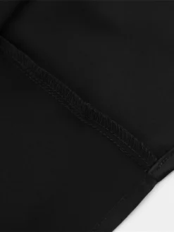 Women's Party Dress Homecoming Dress Cocktail Dress Mini Dress Black Long Sleeve Pure Color Ruched Fall Autumn V Neck Fashion Winter Dress Wedding Guest Birthday Slim 2023 S M L -Party Prom Dresses Sales Store gsnzoh1693535471482