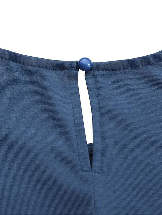 Women's Casual Dress Cotton Linen Dress Maxi Long Dress Cotton Blend Basic Classic Outdoor Daily Vacation Crew Neck Ruched Ruffle Long Sleeve Fall Winter Autumn 2023 Loose Fit Black Blue Brown Plain 7 Women's Casual Dress Cotton Linen Dress Maxi Long Dress Cotton Blend Basic Classic Outdoor Daily Vacation Crew Neck Ruched Ruffle Long Sleeve Fall Winter Autumn 2023 Loose Fit Black Blue Brown Plain - Image 7