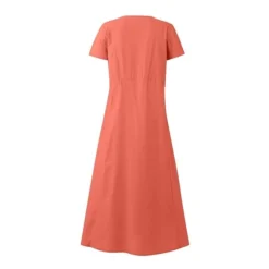 Women's Casual Dress Cotton Linen Dress Swing Dress Maxi Long Dress Linen Cotton Blend Fashion Classic Outdoor Daily Vacation Crew Neck Pocket Short Sleeve Summer Spring 2023 Loose Fit Black Pink Sky -Party Prom Dresses Sales Store hdjriv1681376495815