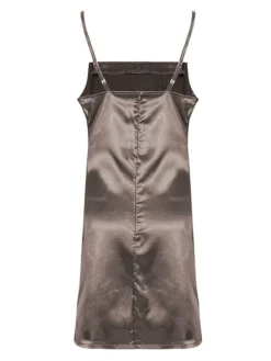 Women‘s Party Dress Satin Dress Sheath Dress Cocktail Party Club Mini Dress Party Hot Spaghetti Strap Sleeveless Backless 2023 Regular Fit Black Champagne Wine Pure Color S M L XL 2XL -Party Prom Dresses Sales Store hixqar1672828177730