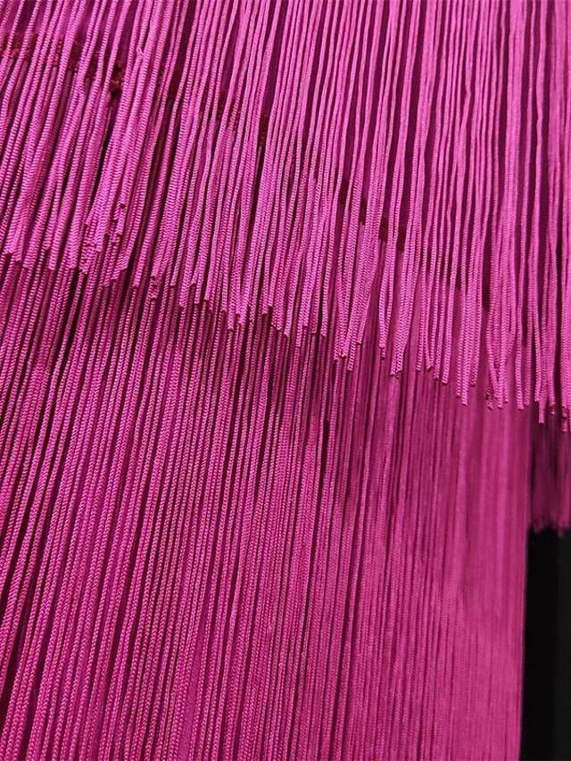 Women's Semi Formal Party Dress Fringe Dress Midi Dress Pink Long Sleeve Pure Color Tassel Fringe Winter Fall Autumn V Neck Stylish Winter Dress Fall Dress 2023 S M L XL XXL 10 Women's Semi Formal Party Dress Fringe Dress Midi Dress Pink Long Sleeve Pure Color Tassel Fringe Winter Fall Autumn V Neck Stylish Winter Dress Fall Dress 2023 S M L XL XXL - Image 10