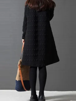 Women's Work Dress Black Dress A Line Dress Fashion Midi Dress Ruched Turtleneck Long Sleeve Plain Loose Fit Black Wine Gray Fall Winter M L XL XXL 15 Women's Work Dress Black Dress A Line Dress Fashion Midi Dress Ruched Turtleneck Long Sleeve Plain Loose Fit Black Wine Gray Fall Winter M L XL XXL -Party Prom Dresses Sales Store hrxlfp1693299483607