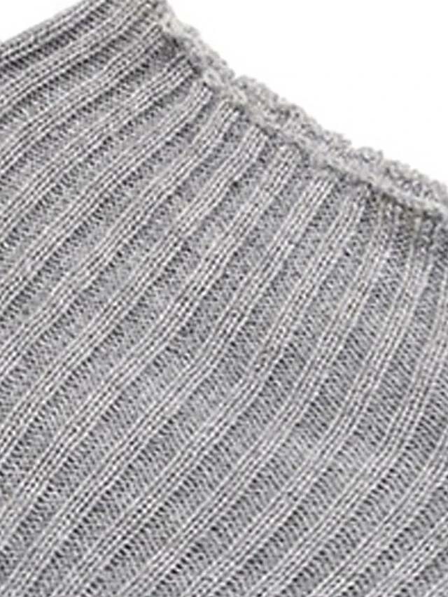 Women's Sweater Dress Jumper Dress Winter Dress Mini Dress Warm Plain Outdoor Daily Vacation Going Out Turtleneck Long Sleeve 2023 Loose Fit Gray S M L 9 Women's Sweater Dress Jumper Dress Winter Dress Mini Dress Warm Plain Outdoor Daily Vacation Going Out Turtleneck Long Sleeve 2023 Loose Fit Gray S M L - Image 9