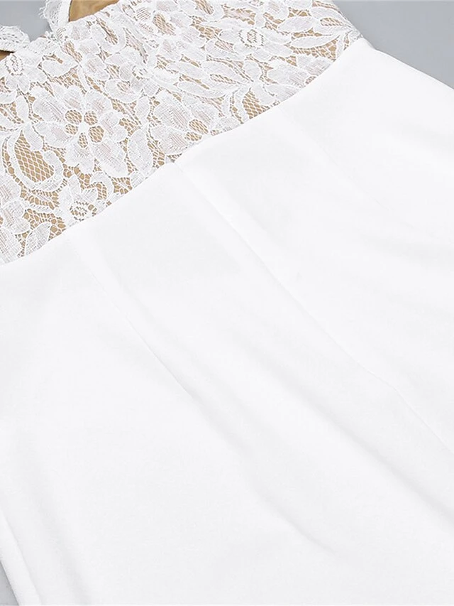 Women's Prom Dress Party Dress Corset Dress Long Dress Maxi Dress White Sleeveless Pure Color Lace Spring Fall Winter Spaghetti Strap Fashion Birthday Evening Party Wedding Guest 2023 S M L 11 Women's Prom Dress Party Dress Corset Dress Long Dress Maxi Dress White Sleeveless Pure Color Lace Spring Fall Winter Spaghetti Strap Fashion Birthday Evening Party Wedding Guest 2023 S M L - Image 11