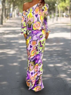 Women's Two Piece Dress Set Casual Dress Sheath Dress Outdoor Daily Fashion Streetwear Print Maxi Dress One Shoulder Long Sleeve Graphic Abstract Loose Fit Red Royal Blue Sky Blue Summer Spring S M L 12 Women's Two Piece Dress Set Casual Dress Sheath Dress Outdoor Daily Fashion Streetwear Print Maxi Dress One Shoulder Long Sleeve Graphic Abstract Loose Fit Red Royal Blue Sky Blue Summer Spring S M L -Party Prom Dresses Sales Store isdzgu1683543157754