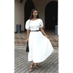 Women's Party Dress Casual Dress Swing Dress Midi Dress Black White Pink Short Sleeve Pure Color Backless Summer Spring Crew Neck Party Party Birthday Spring Dress 2023 S M L XL 2XL -Party Prom Dresses Sales Store iyehps1693359947601
