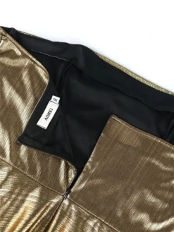 Women's Prom Dress Party Dress Wedding Guest Dress Long Dress Maxi Dress Gold Short Sleeve Pure Color Ruched Summer Spring Fall Strapless Fashion Evening Party Wedding Guest Vacation 2023 S M L XL -Party Prom Dresses Sales Store jajhbk1691660677783