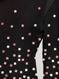 Women's Sweater Dress Winter Dress Jumper Dress Midi Dress Warm Polka Dot Outdoor Daily Holiday Vacation Round Neck Long Sleeve 2023 Regular Fit Pink Green S M L XL XXL 3XL -Party Prom Dresses Sales Store jdnweo1697378223967