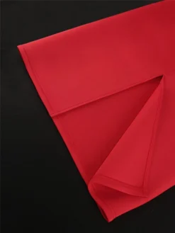 Women's Party Dress Lace Dress Cocktail Dress Midi Dress Red Short Sleeve Pure Color Lace Summer Spring Fall V Neck Fashion Wedding Guest Vacation Summer Dress 2023 S M L XL XXL 3XL 4XL -Party Prom Dresses Sales Store jdylzs1691999414880